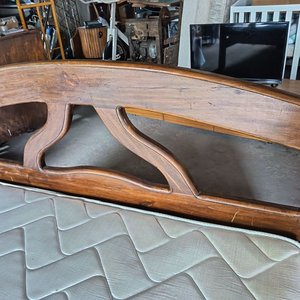 Cama de 2 plazas de madera con colchón Kingshouse - imagen 7