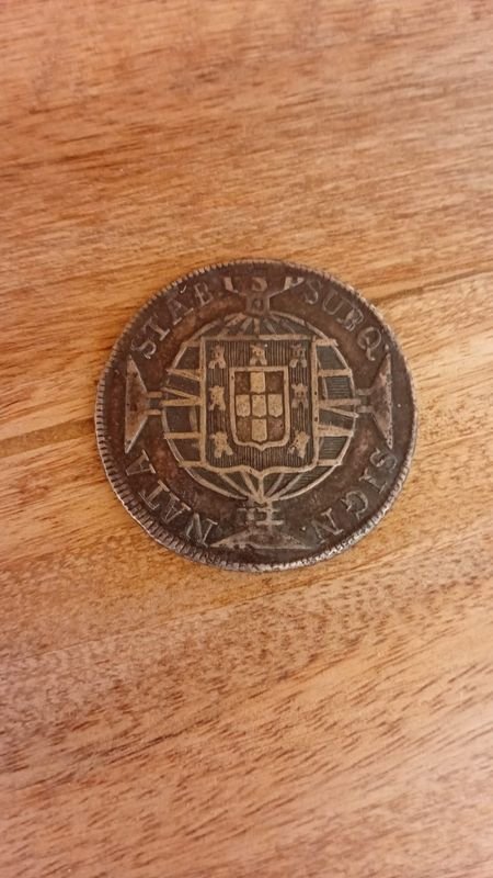 Moneda antigua portuguesa de 1820