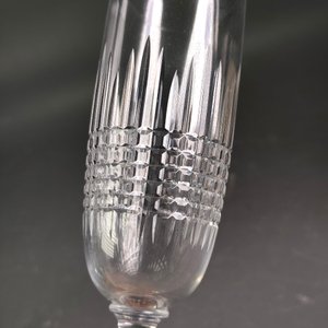 Juego de Jarra y 16 Copas de Cristal Hialino Tallado - imagen 9