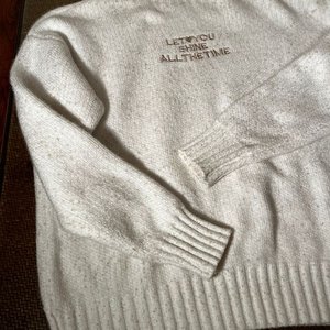Blusón Blanco Cuello Polera Talle G - imagen 3