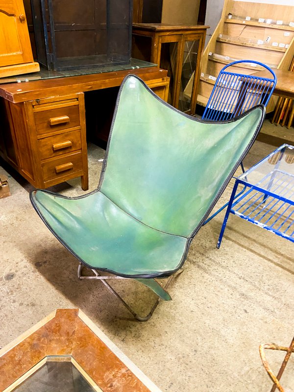 Sillón Mariposa Vintage Verde