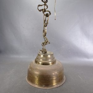 Colgante de Bronce con Cadena y Florón - Buen Estado - imagen 2