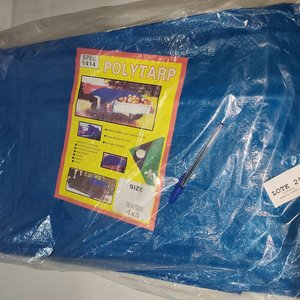 Lona Impermeable Azul Reforzada con Ojales 5x4 Metros - imagen 5