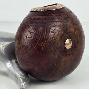 Mate Galleta con Virola y Botón en Oro - imagen 4