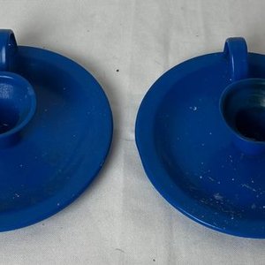 Par de Palmatorias Esmaltadas Azules - imagen 3