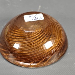 Cenicero de Cristal con Diseño Dorado Espiralado - imagen 4
