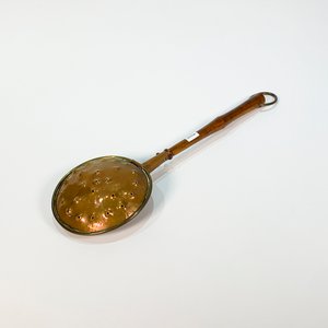 Sahumador de Cobre y Madera con Mango Largo - imagen 1