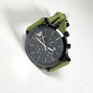Reloj Pulsera Caballero Emporio Armani Negro Malla Goma Verde - imagen 2