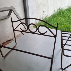 Lote de 2 Parrillas de Hierro, Pala y Estructura para Plantas - imagen 4