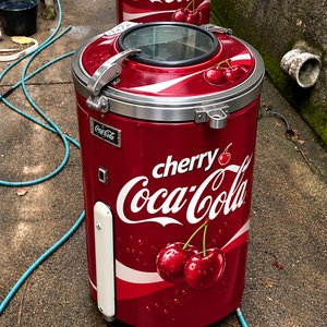 Lote de 2 Lavadoras Antiguas "Coca-Cola" y "Cherry Coca-Cola" - imagen 6
