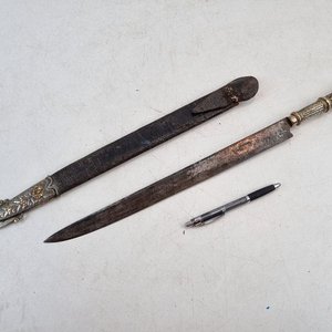 Facon Criollo Antiguo J.M. Mailhos "Cazador" con Vaina de Cuero y Plata - imagen 2
