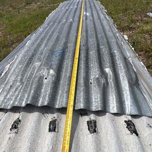 Lote de 5 Chapas Metálicas Onduladas para Construcción - imagen 2