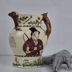 Jarra Musical de Loza Inglesa "John Peel" - Crown Devon Fielding's - imagen 1