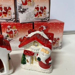 Casitas Navideñas Decorativas con Velas - imagen 2