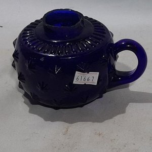 Botellón de Vidrio Verde y Velero Azul - imagen 2