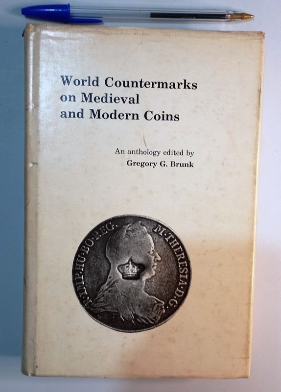 Libro "World Countermarks on Medieval and Modern Coins" de Gregory G. Brunk