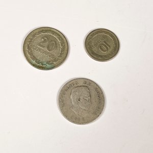Tres Monedas de Plata Colombianas: 20 Centavos (1913, 1951) y 10 Centavos (1950) - imagen 2
