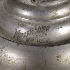 Lote de 2 Lámparas a Combustible Antiguas Miller Made in USA - imagen 5