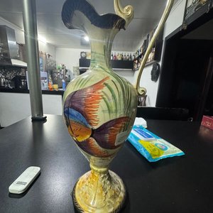 Lote anterior: Jarra Escultórica Hubert Bequet Quaregnon Cerámica Artística Belga Mid-Century Ave Dorada