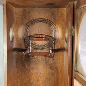 Reloj de Pared con Caja de Roble, Completo y Funcionando - imagen 10
