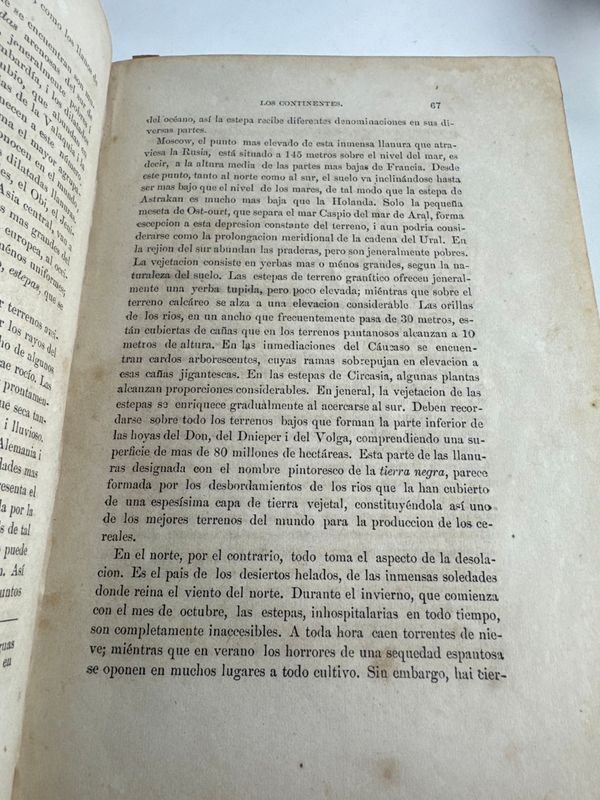 Libro de Geografía Física de Diego Barros Arana - Santiago de Chile 1881 - imagen 4