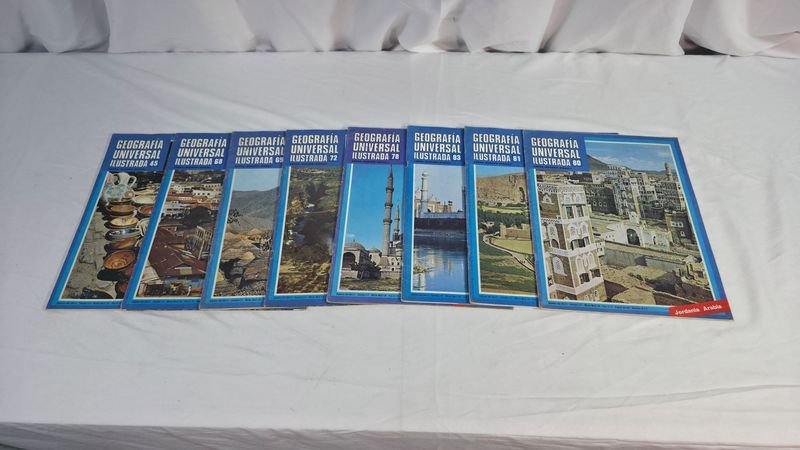 Colección de 8 Fascículos de Geografía Universal Ilustrada