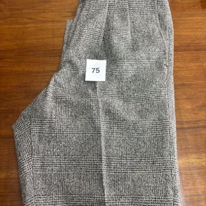 Pantalón de Vestir Gris a Cuadros Talle 46 - imagen 1