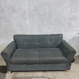 Sillón de Tres Cuerpos Tapizado en Tela Gris Oscuro - imagen 2