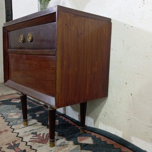 Mueble Tocadiscos Inglés Antiguo de Madera con Tapa Abatible - imagen 5