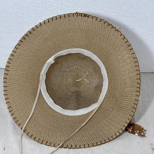 Lote de 3 Sombreros de Paja con Cintas y Flores Decorativas - imagen 8