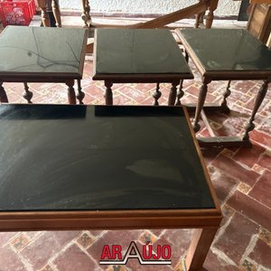 Juego de 4 Mesas Ratona Estilo Clásico para Restaurar - imagen 1
