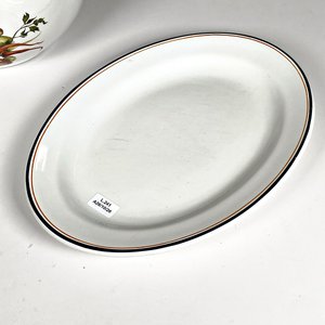Bandeja Oval y Bol Grande de Loza Porcelana Olmos Uruguay - imagen 4