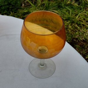 Juego de 6 Copas de Cristal Color Ámbar - imagen 4