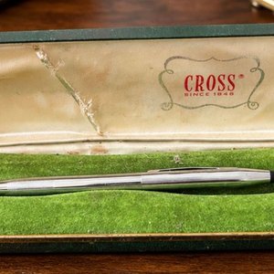 Lapicera Cross Classic Century Vintage Lustrous Chrome con Estuche - imagen 1