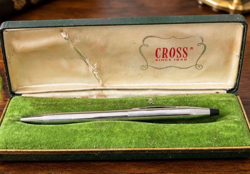 Lapicera Cross Classic Century Vintage Lustrous Chrome con Estuche