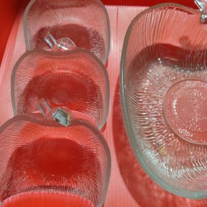 Set de Cristal Codarvi: Bowl y 6 Compoteras Manzana - imagen 5