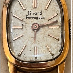 Reloj Girard-Perregaux Vintage Dama Caja Rectangular Oro y Acero - imagen 2
