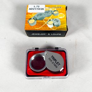 Lote siguiente: Lupa de Joyero Triplet 30x-21mm con Estuche