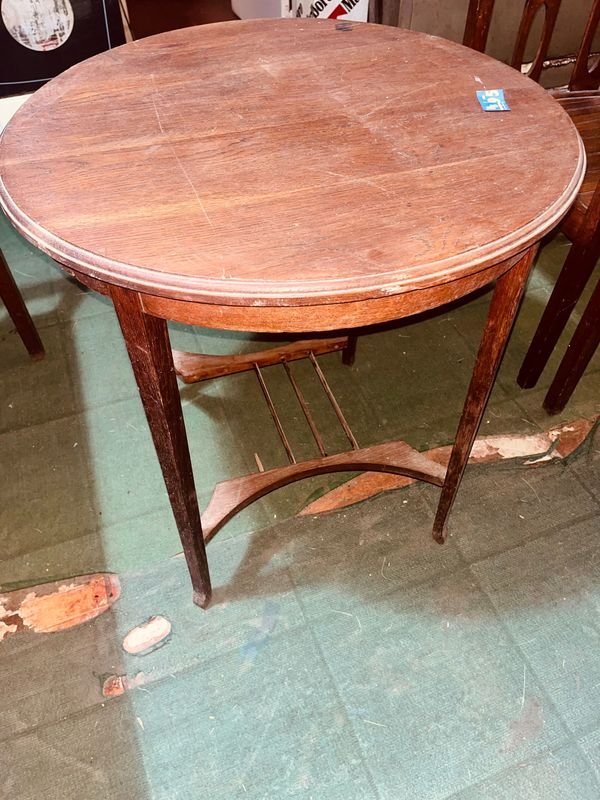 Juego de Sala de Roble con Mesa Redonda y Sillas - imagen 5