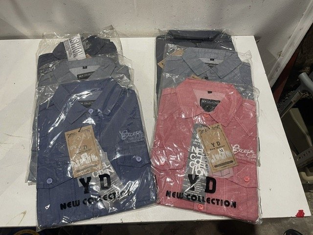 Lote siguiente: Camisas manga larga de algodón