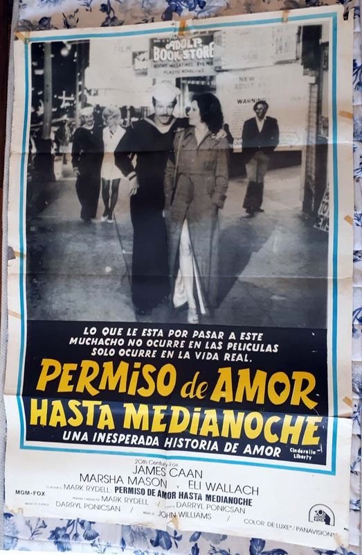 Poster Original Cine "Permiso de Amor Hasta Medianoche" (1973) - James Caan