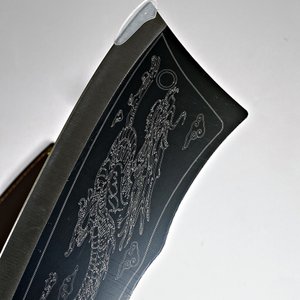 Cuchillo de Acero con Vaina y Grabado de Dragón - imagen 4