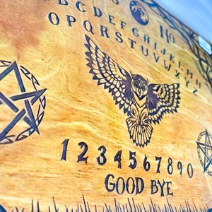 Tablero Ouija "Good Bye" con Diseño de Búho y Pentagramas - imagen 2