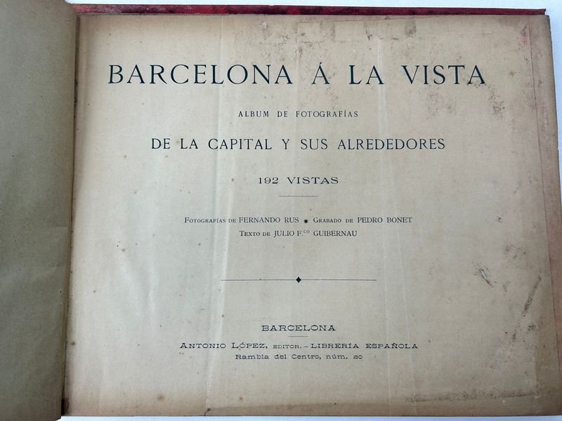 Álbum de Fotografías de Barcelona con Vista al Álbum y sus Alrededores - imagen 2