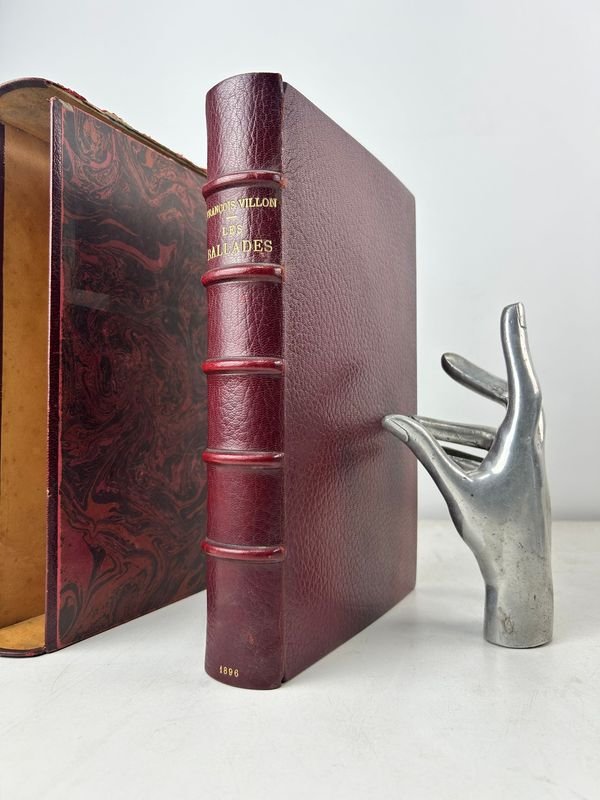 Libro de poesía de François Villon, París, 1896