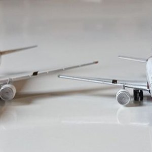 Lote de 2 Aviones a Escala Herpa TWA B757 y B767-300 - imagen 5