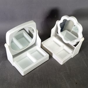 Dos Organizadores con Espejo y Compartimentos, Nuevos en Caja - imagen 3
