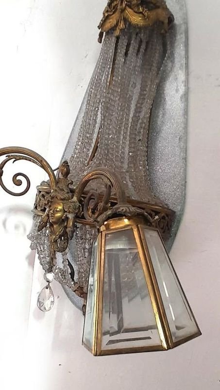 Antiguo Aplique de Pared con Diseño Imperio - imagen 10