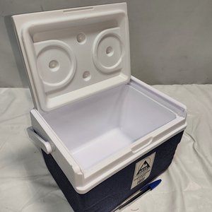 Conservadora Arye Azul y Blanca, 4 Litros, Tapa con Posavasos - imagen 3