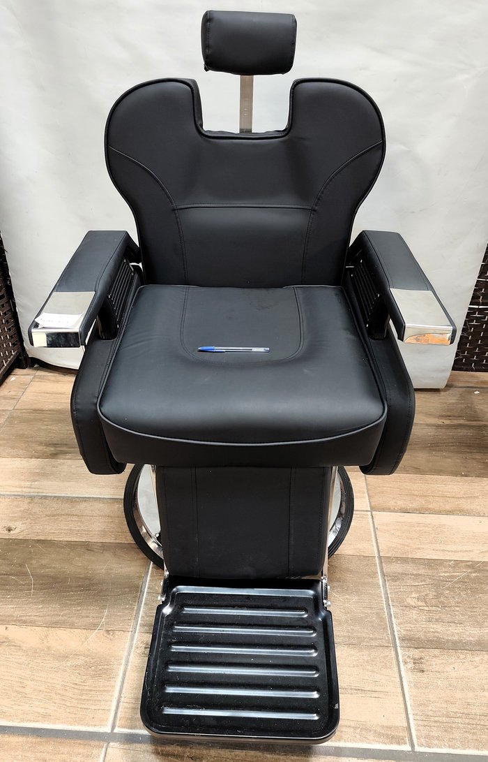 Sillon De Barbero Reclinable y Giratorio en Eco Cuero Negro - imagen 5